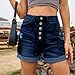 NEYOUQE Ripped Womens high Waisted Jeans Shorts Baggy Plus Size Stretch Girls Loose Fitted Fall Fashion 2025 Workout Women Short Women's Denim Dressy Dark Blue XXL