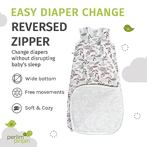 New 2023 Spring Summer Release - Perlimpinpin 0.7 Tog Cotton Baby Sleep​ Sack – Tailored To Any American Climate #TOP4