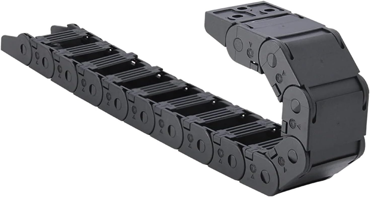 BIRAN 1meter Cable Drag Chain Semi-Enclosed 18 * 37 15 * 15 20 30 40 50mm Wire Transmission Carrier Plastic(48mm,15x15 mm)