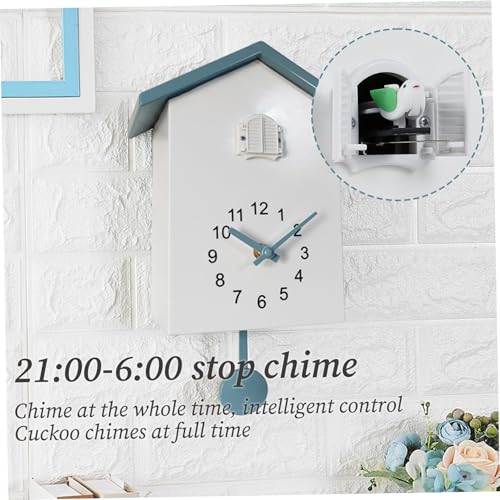 Reloj de cuco lindo pajaro automatico y diseño minimalista para colgar 5