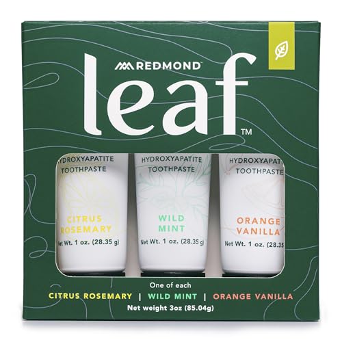 REDMOND Leaf Micro Hydroxyapatite Toothpaste Tube (Variety Pack)