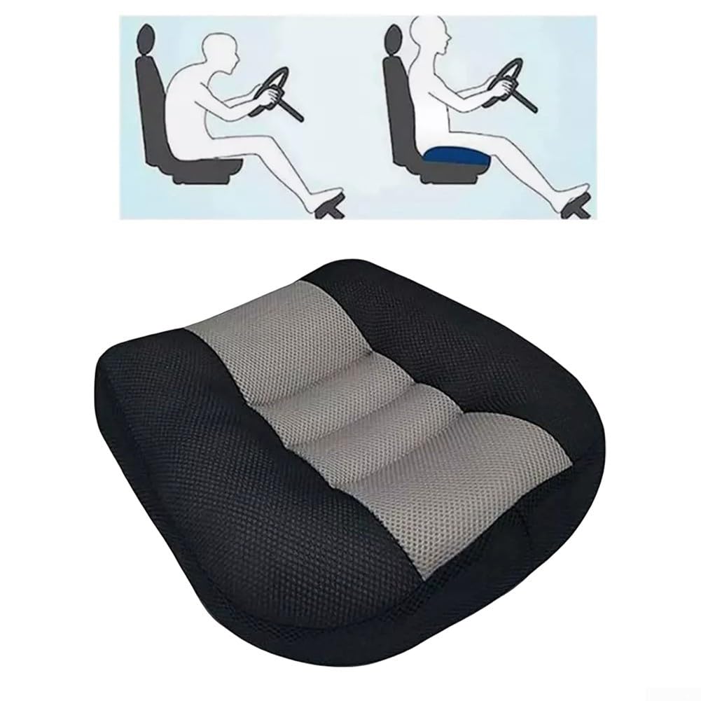 Cuscino per seggiolino rialzante, tappetino per aumentare l'altezza del sedile del rialzo portatile in rete traspirante per auto, ufficio, casa