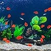 Yookeer 36 Pcs Miniature Fish Crafts Toys Red Small Resin Mini Realistic Plastic Little Figurines Artificial Aquarium Tiny Cute Goldfish Bowl Decor Ornament Accessories DIY Garden Favor Gift Supplies #5