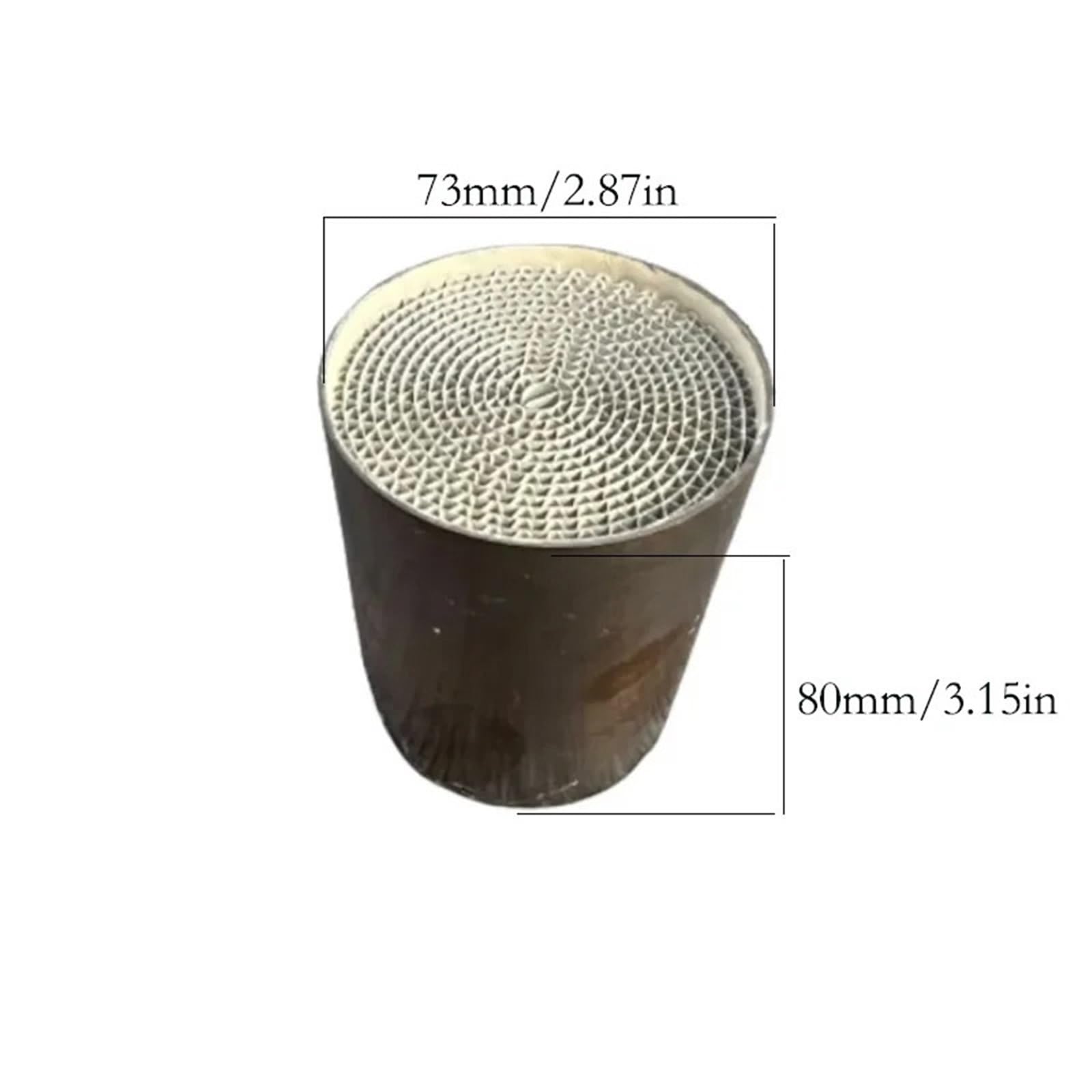 Katalizator filtr Uniwersalny katalizator samochodowy typu plaster miodu Euro 3/4/5 73 * 80mm z metalową osłoną | Euro5 73-80mm