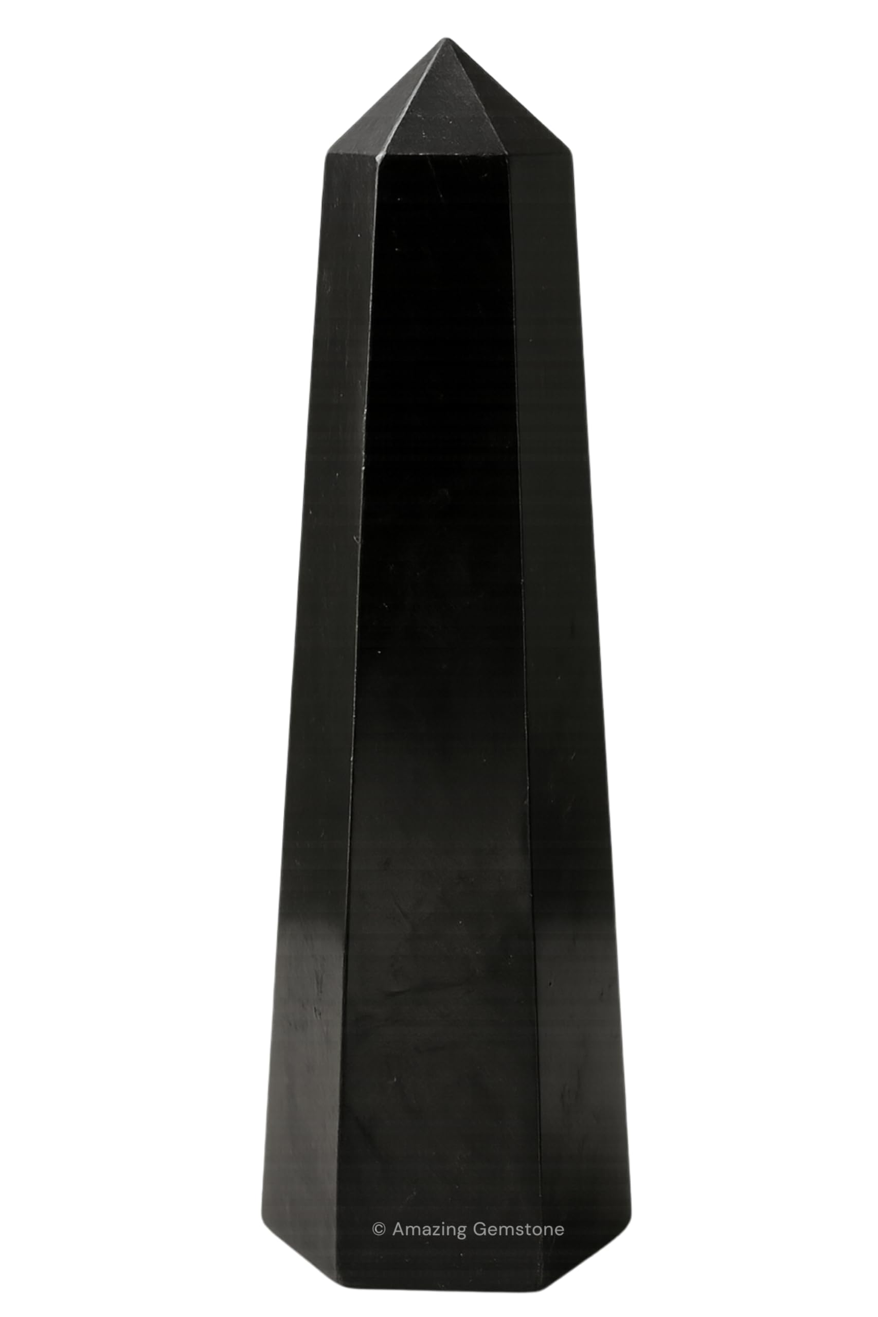 Amazing Gemstone Shungite Crystal Towers ~ Natural Healing Point Obelisk for Reiki and Grid (2 to 3 INCH)