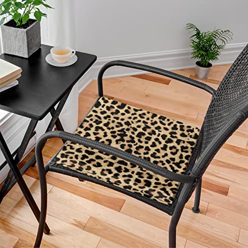 Pardick Chair Pad Chair Cushion Leopard Print Chair Seat Cushion Memory Foam Chair Pad Desk Chair Cushion Leopard Animal Seat Cushions For Office Dining Chairs thumb #4