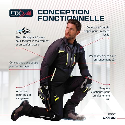 Couche de base zippée DX4 textile premium isolation haut de gamme