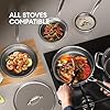 COOKER KING Stainless Steel Cookware Set, 8 Pcs Pots and Pans Set, Hybrid Ceramic Cookware,Non-Stick Frying Pans, Saucepan, Saute Pan & Stock Pot, Non-Toxic, Oven Safe, Induction Compatible #2