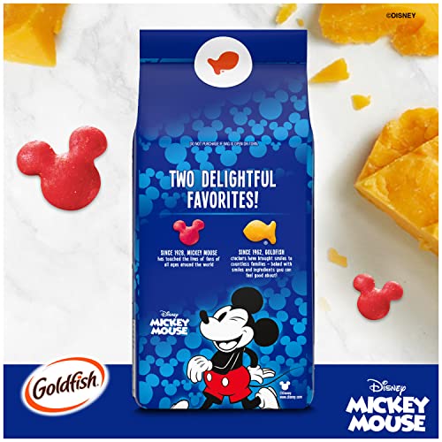 Goldfish Disney Mickey Mouse Cheddar Crackers, Snack Crackers, 6.6 Oz Bag #TOP5