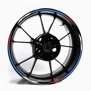 Motorfiets Voor en Achterwielen Rand Buitenrand Sticker Reflecterende Streep Wiel Decals voor Suzuki GSX S1000 S750 S650…