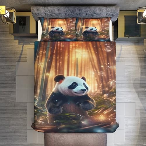 Housse de couette panda 3D pour transformer l'ambiance de la chambre - 3