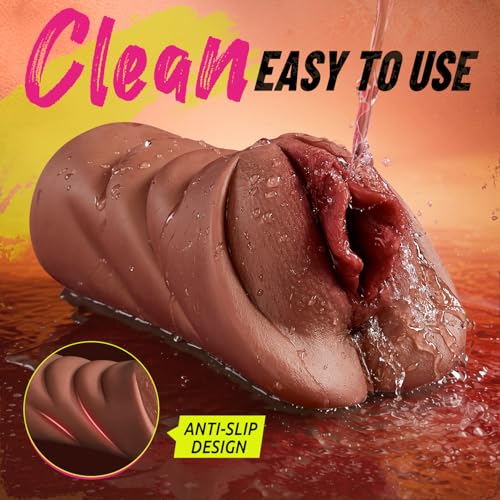Image of Pocket Pussy Male Masturbator Sex Toys for Men,Upgraded 3D Textured Sex Doll with Thick Labia Built-in Ring Realistic Vagina Tight Anus, Mens Stroker Adult Sex Toy for Man Masturbation