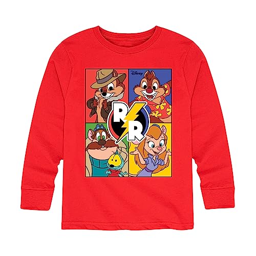 Disney Chip 'N Dale Rescue Rangers - Rescue Ranger Grid - Toddler and Youth Long Sleeve Graphic T-Shirt