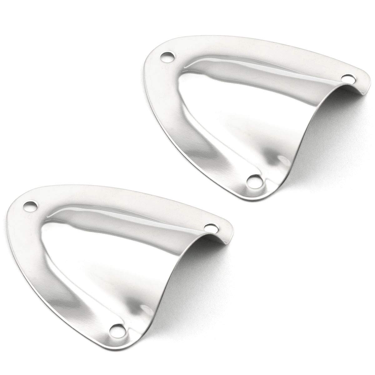 Lind KitchenWire Cable Vent Cover, Stainless Steel Clamshell Vent, Clam Shell Vent for Boat