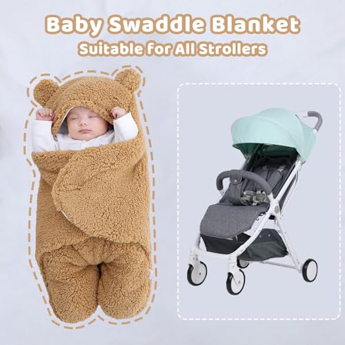 Image of Danolt Baby Swaddle Blanket 0-6 Months, Baby Essentials, Baby Girl Boy Newborn Essentials