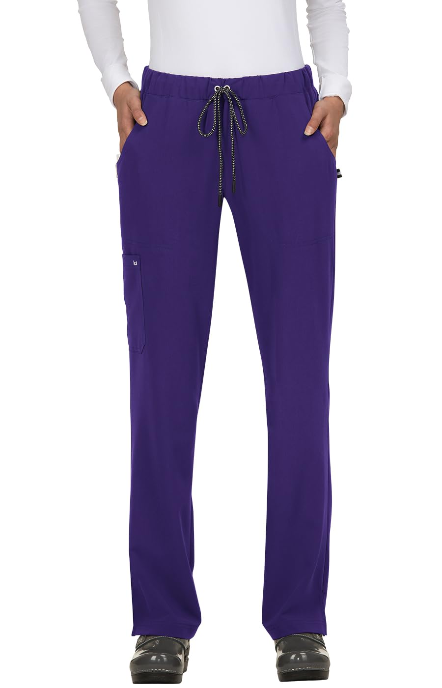 KOI Next Gen Everyday Hero Women's 5-Pocket Cargo Scrub Pants, Grape, X-L Tall