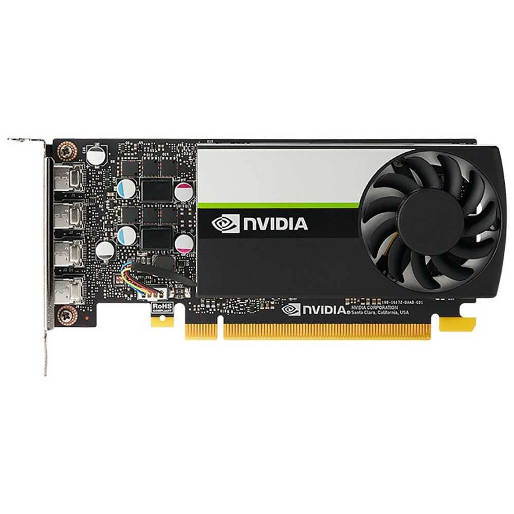 PNY NVIDIA T1000 Professionelle Grafikkarte 4GB GDDR6 PCI Express 3.0 x16, Single Slot, 4X Mini-DisplayPort, 8K Support, Ultraleiser aktiver Lüfter, VCNT1000-PB