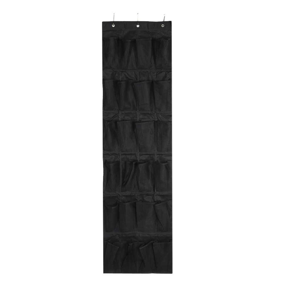 Restokki Closet Door Shoe Rack, 24Pockets NOn woven Household Door Wall Hanging Shoe Storage Bag Organizer Space Saving Rack