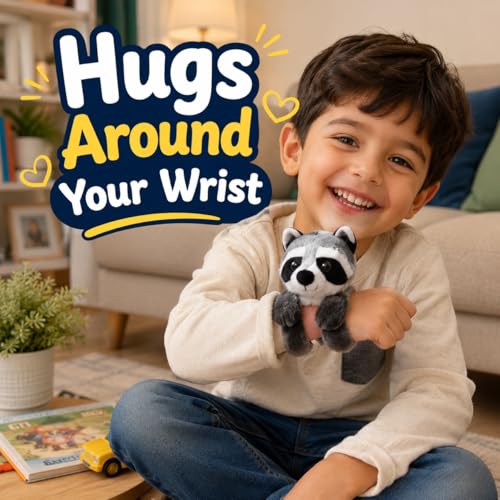 Image of Kids Soft Animal Stuffed Toy Slap Bands Wristbands | Cute Plush Wearable Toy Bracelet for Girls and Boys | Birthday Party Favors, Return Gifts, Stocking Stuffers