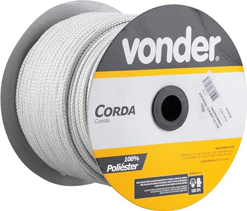 Corda Multifilamento Trançada, 10 x 147 M, Branca, Vonder VDO2939