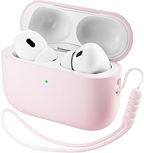 ORNARTO Airpods Pro 3 (2025) Case, Compatible with AirPods 3 Gen Premium Liquid Silicone (Hard Inner), with Lanyard and Removal Tool, Pink