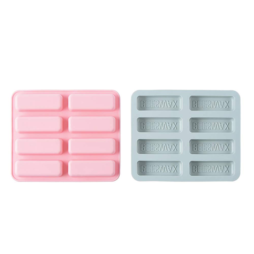 Lot de 2 Moules Rectangulaires en Silicone 8 Cavités, Moule en Silicone pour Barres énergétiques Et Céréales