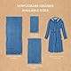 TOM TAILOR Saunatuch, 80x200 cm, 100% Baumwolle/Frottier, mit zwei Aufhängern, COLOR BATH TOWELS MEDIUM STRIPES Blau (Dark Navy & Cool Blue)