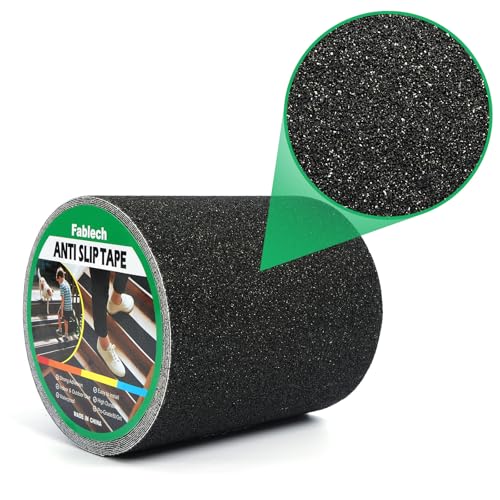 Image of 6 inch x 30' Heavy Duty Anti Slip Tape, Grip Tape Waterproof High Traction Non-Skid Tape for Outdoor Steps, Stairs, Skateboards, Ramps, Indoor & Outdoor Safety.