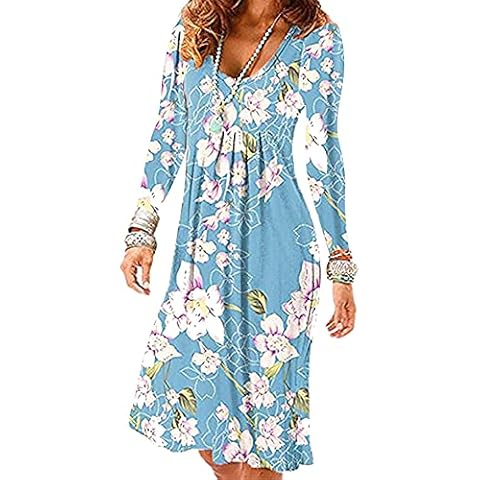 YMING Mujer Vestido Casual Camisero Cover