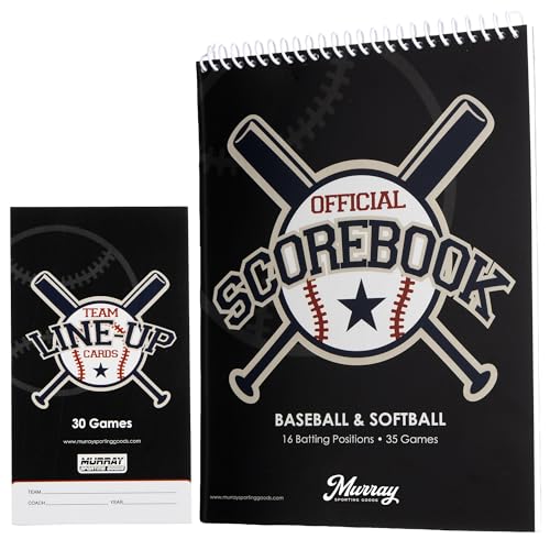Murray Sporting Goods Baseball Scorebook & Baseball Lineup Card B...