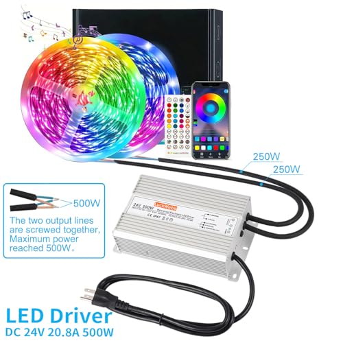 LuckWebs LED Driver 24V 500W Waterproof Power Supply IP67 DC Transformer by LuckWebs - Image 6