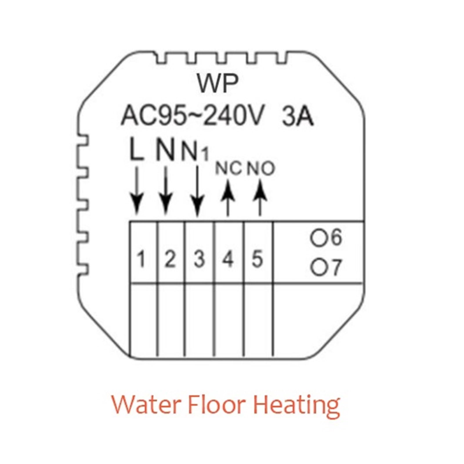 Inteligentny termostat, Ekran LCD Termostat Tuya, kocioł gazowy Regulator temperatury w pomieszczeniu grzewczym współpracuje z inteligentnym życiem(Water Heating)
