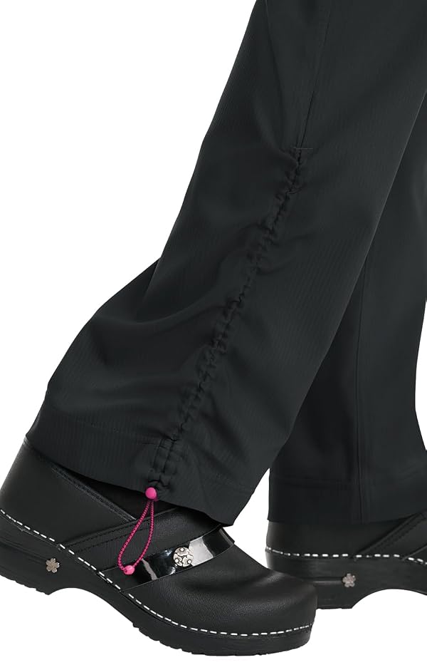 KOI Lite Spirit Women's 5-Pocket Stretch Yoga-Style Scrub Pants Black Large by KOI - Used condition - Image 3