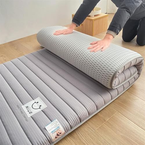 Lista de Colchon para Sofa Cama los preferidos por los clientes. 45 Colchón De Suelo Plegable Mejorado, Futón Japonés Grueso Individual O Doble, Colchón Portátil para Invitados, Colchoneta De Camping De Varios Tamaños(Grey,90 * 190cm)