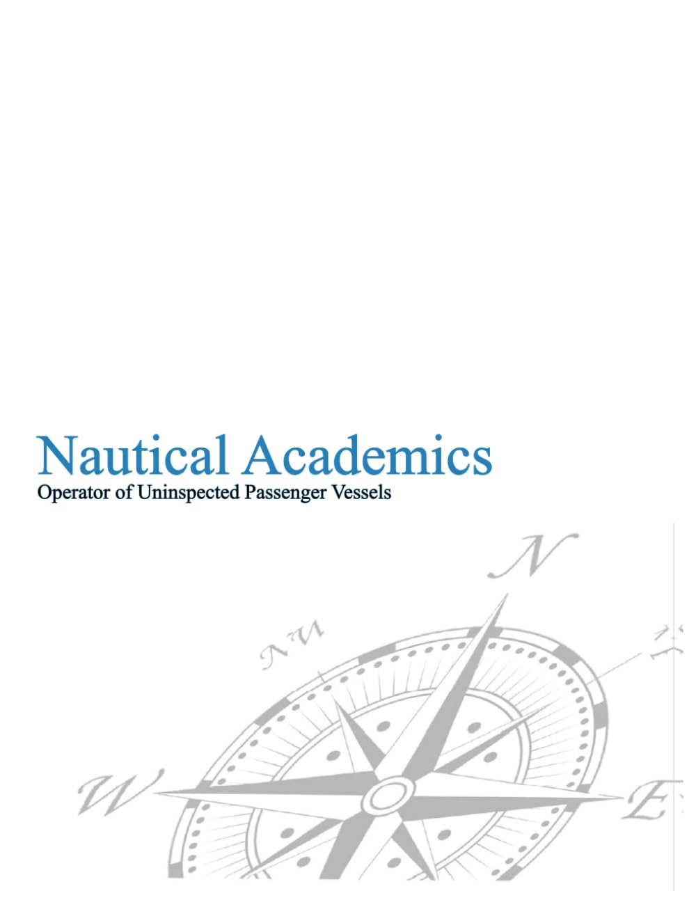 Operator of Uninspected Passenger Vessels