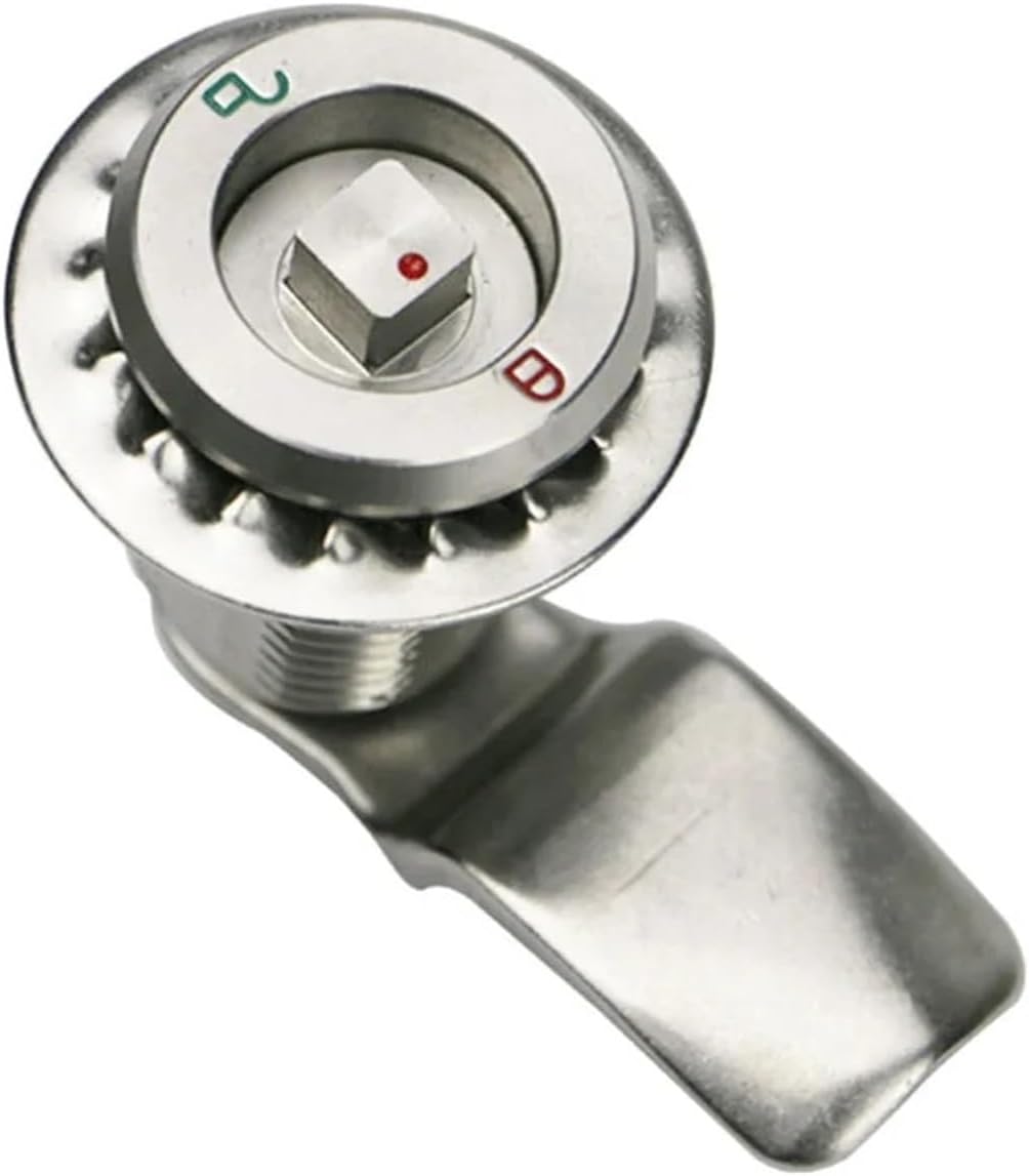 MS816-4D Four Corner Lock Stainless Steel 304 Telescopic Lock 7 * 7 Square Lock Cylinder Head 1Pcs