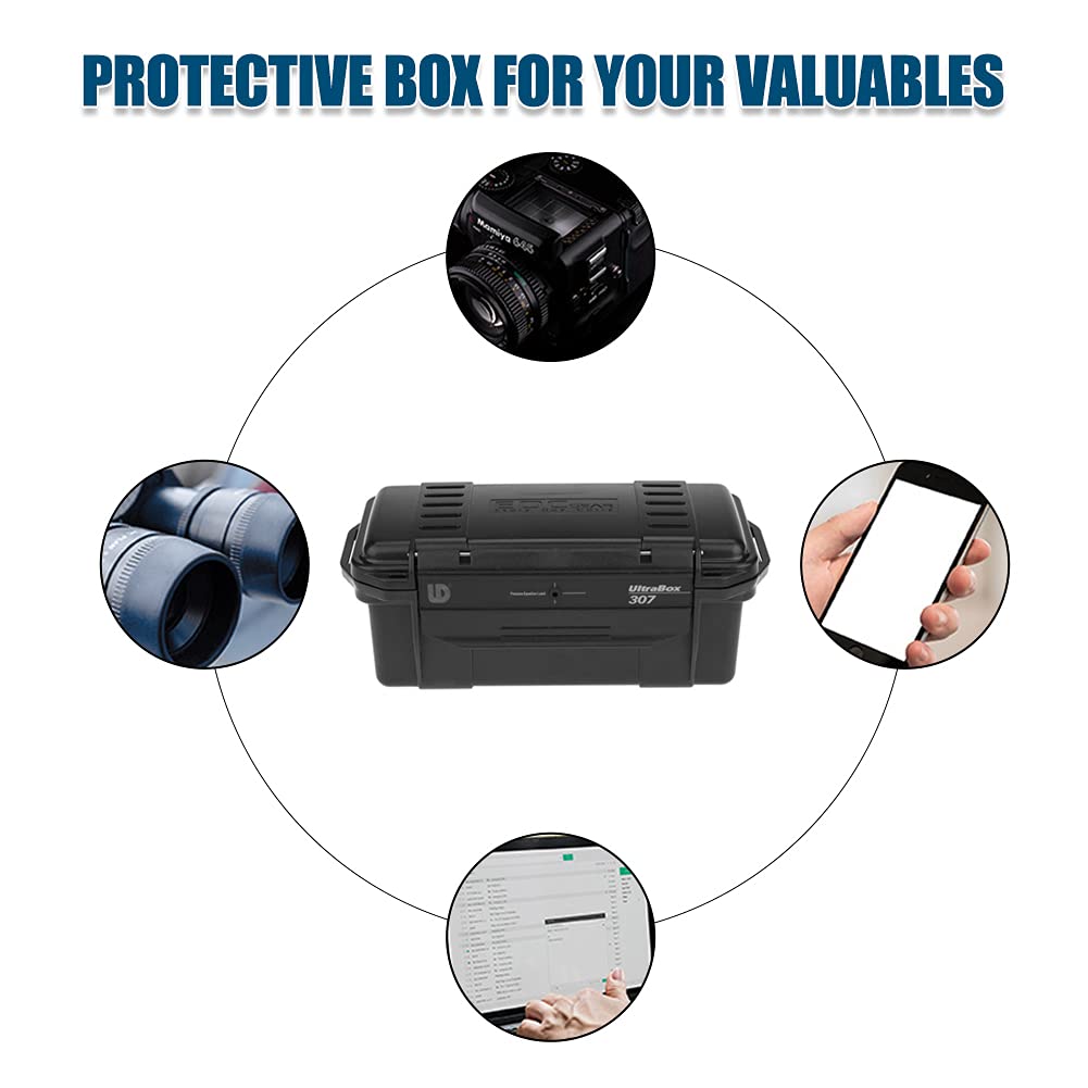 3 misure esterna impermeabile, custodia impermeabile box smartphone hard drive USB Flash Disk, antiurto Storage Case, 200 * 98 * 82mm