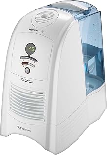 Honeywell HWM450NCD1 QuickSteam™ Warm Mist Filterless Humidifier,6L,Essential Oil Cup, Adjustable Humidistat, For Large Room, Baby,Plants, Auto Shut-off,Wide Tank Opening,White,Visible Warm Mist