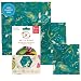 Bee's Wrap Assorted 3 Pack, Eco Friendly Reusable Beeswax Food Wraps, Sustainable, Zero Waste, Plastic Free Alternative for Food Storage - 1 Small, 1 Medium, 1 Large