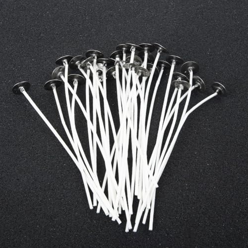 Pabilos para Velas Cotton Core Pre-waxed 30 piezas 10 cm miniatura 4