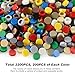 Custom 1×1 Round Flat Tiles 2200PCS MOC Parts and Pieces, 11 Colors Bulk Studs Building Bricks Toys Accessories for Smooth Surface, Mosaics and Pixel Art Toy Dots Compatible with Major Brands 98138