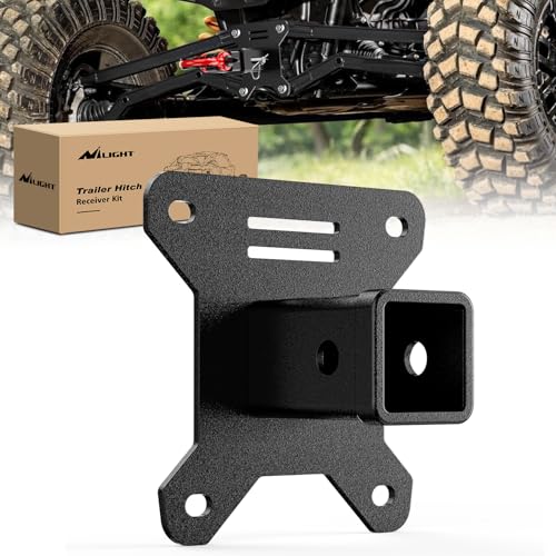 Image of Nilight 2 Inch Rear Bumper Tow Trailer Hitch Receiver Kit Compatible for UTV ATV 2014-2026 Polaris RZR XP1000 XP 4 1000