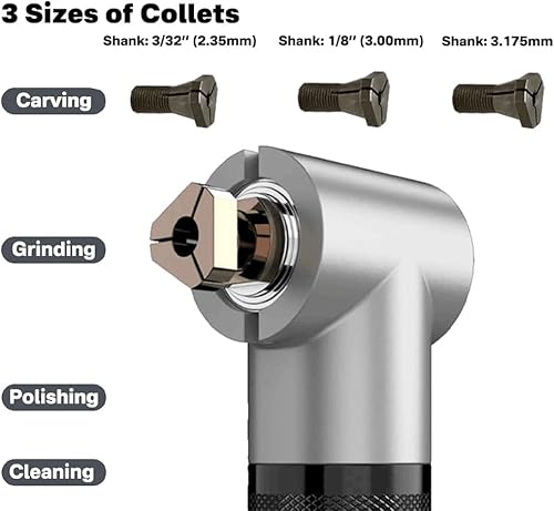 Miniatura 2 de Molinillo eléctrico de 350 W, lijadora, herramienta de molienda para molienda de contorno, corte, grabado, pulido, fresado, 6 velocidades variables,