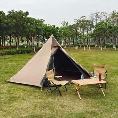 Carpa camping doble capa vinilo resistente al viento y lluvia miniatura 4