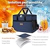 Lifewit Sac Isotherme 33L, Grand Format Glaciere Souple Isothermes, Portable Sacs Isotherm Courses Surgelés pour Voyage, Pique Nique, Camping, Plage, Bleu Foncé #3