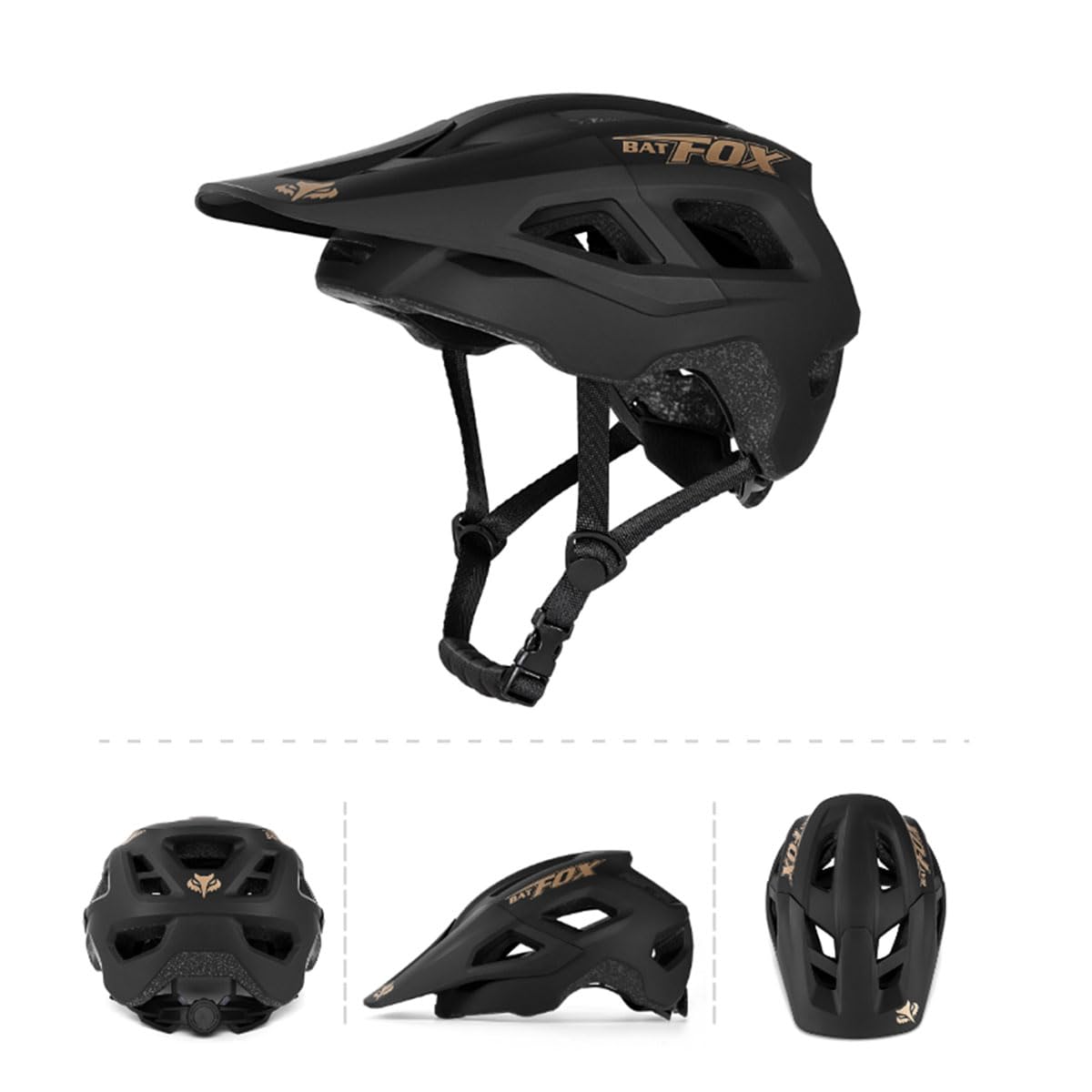 Casque de vélo Taille réglable 56-62cm Hommes Femmes Adultes VTT avec visière Amovible