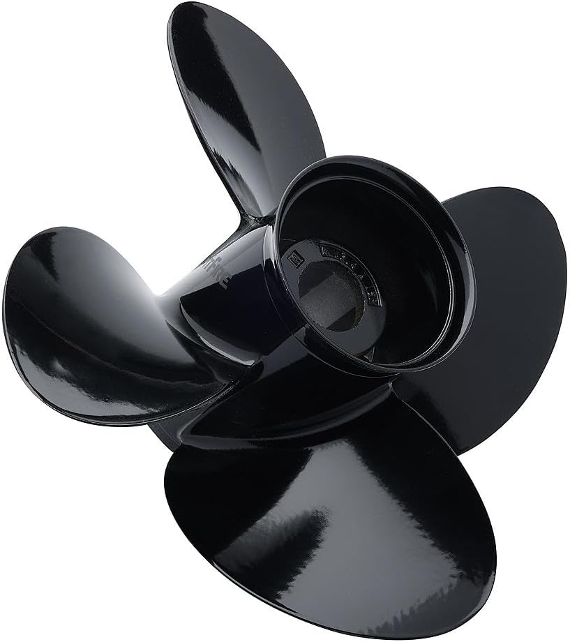 Mercury Spitfire Pontoon 4-Blade Aluminum Propeller, 13.8” Diameter x 10” Pitch, Right Hand Rotation