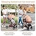 PEARLOVE 2 in 1 Baby Stroller Newborn Foldable Pushchair with Adjustable Canopy Folding High Landscape Infant Carriage, Anti-Shock Toddler Pushchair