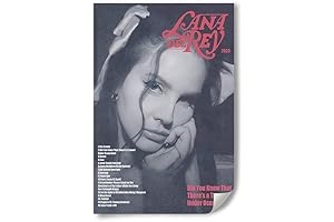 Lana Del Rey Poster: A Captivating Canvas Wall Art for Lana Lovers