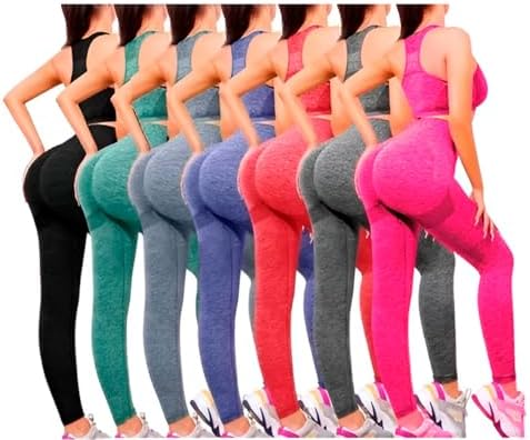 Conjunto Esportivo Feminino Premium, Legging e Top Fitness, Cintu...